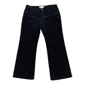 Michael Kors Corduroy Cropped Pants Black Size 8 Petite